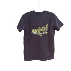NWT Rod Bending Industry graphic fish tee, men's medium